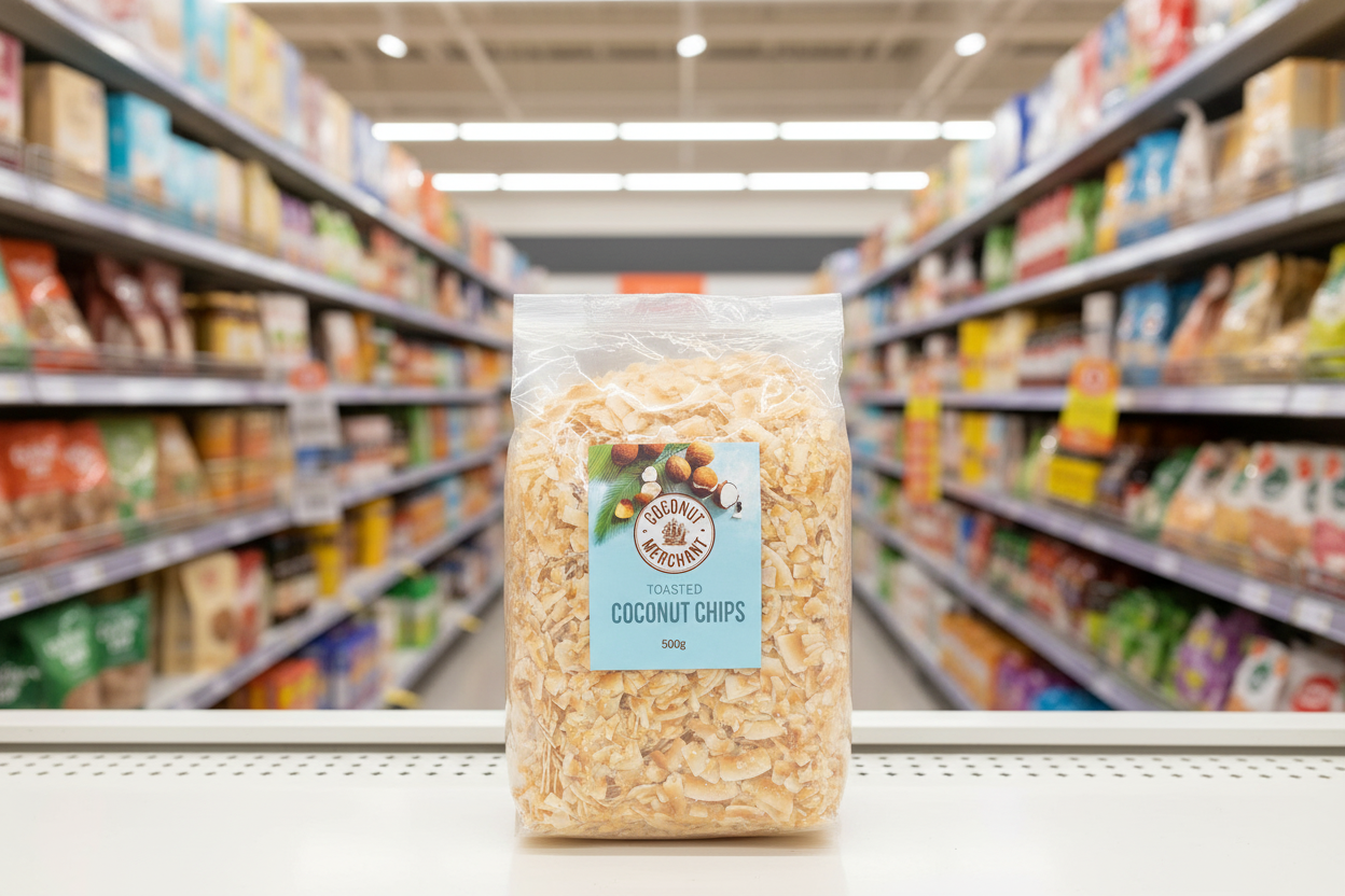 Coconut Merchant Organic Toasted Coconut Flakes - 500g