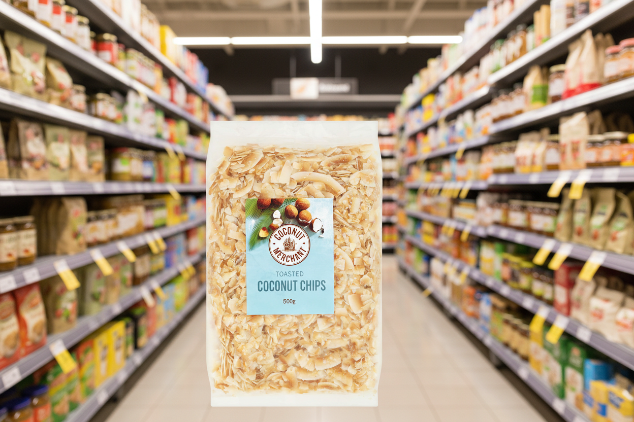 Coconut Merchant Organic Toasted Coconut Flakes - 500g
