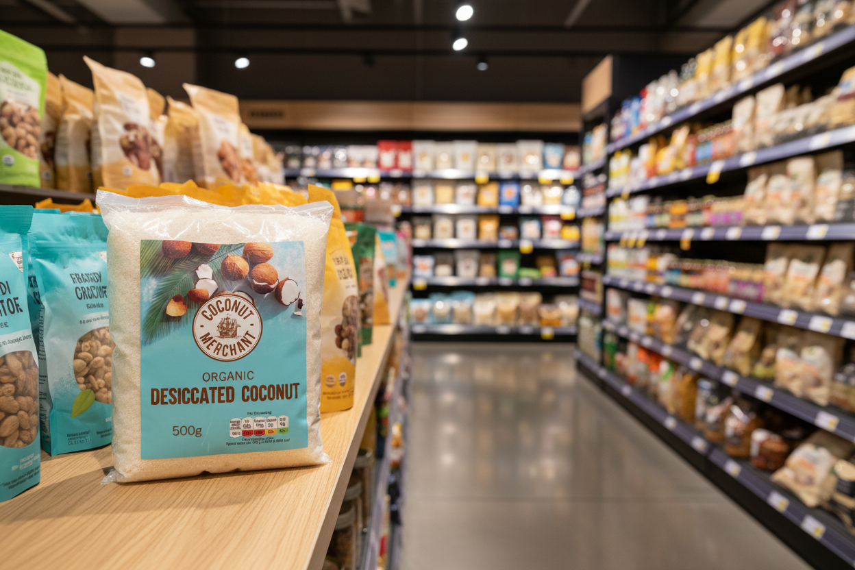 Coconut Merchant Organic Desiccated Coconut - 500g