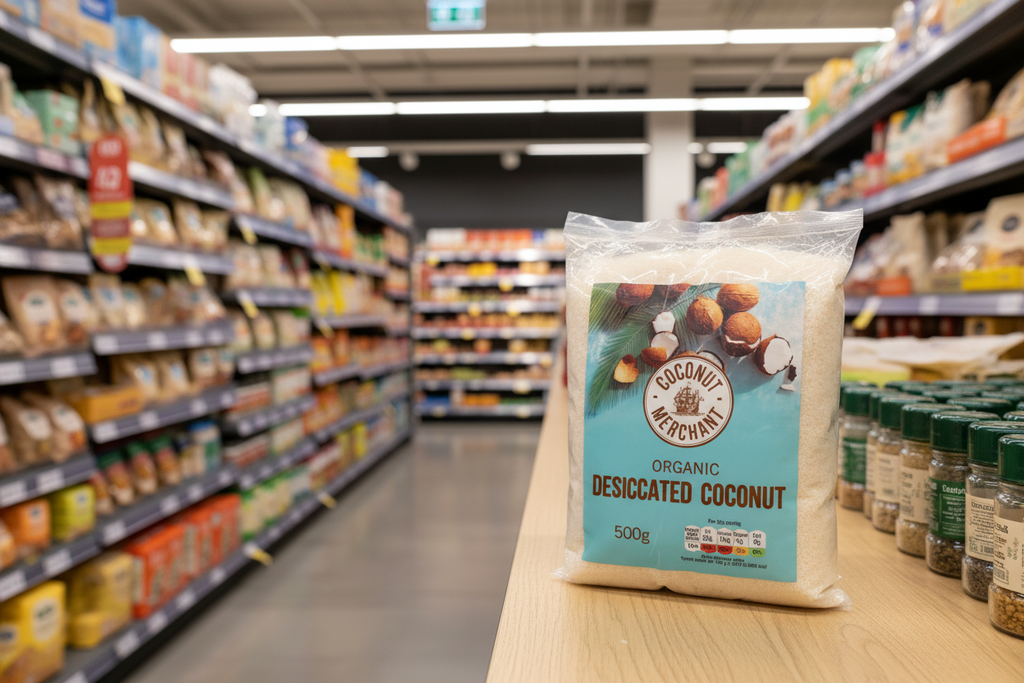 Coconut Merchant Organic Desiccated Coconut - 500g