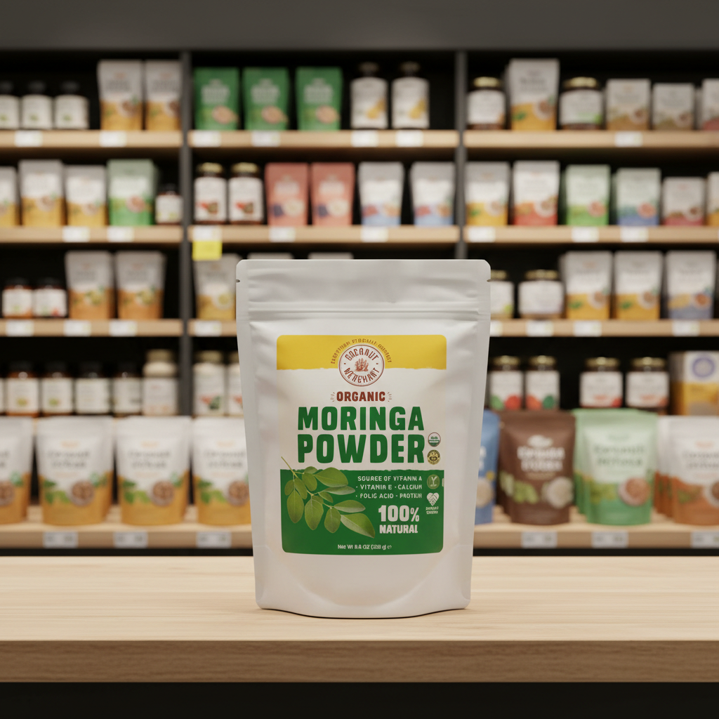 Coconut Merchant Organic Moringa Powder - 250g