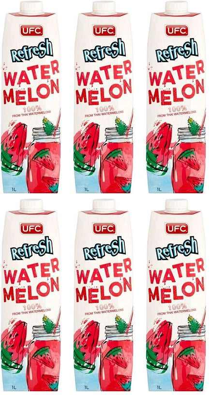 6 x Coconut Merchant UFC 100% Watermelon - 1ltr