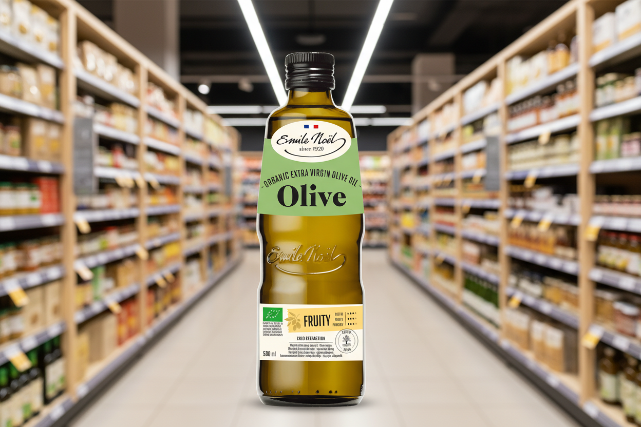Emile Noel Organic Extra Virgin Olive Oil, Fruity - 500ml