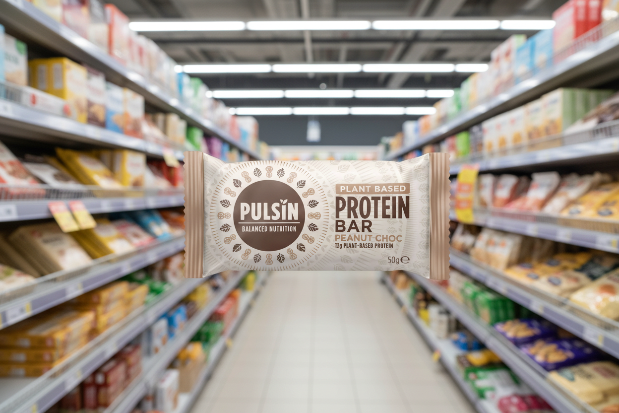 18 x Pulsin Peanut Choc Protein Bar - 50g