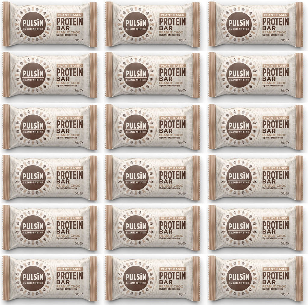 18 x Pulsin Peanut Choc Protein Bar - 50g