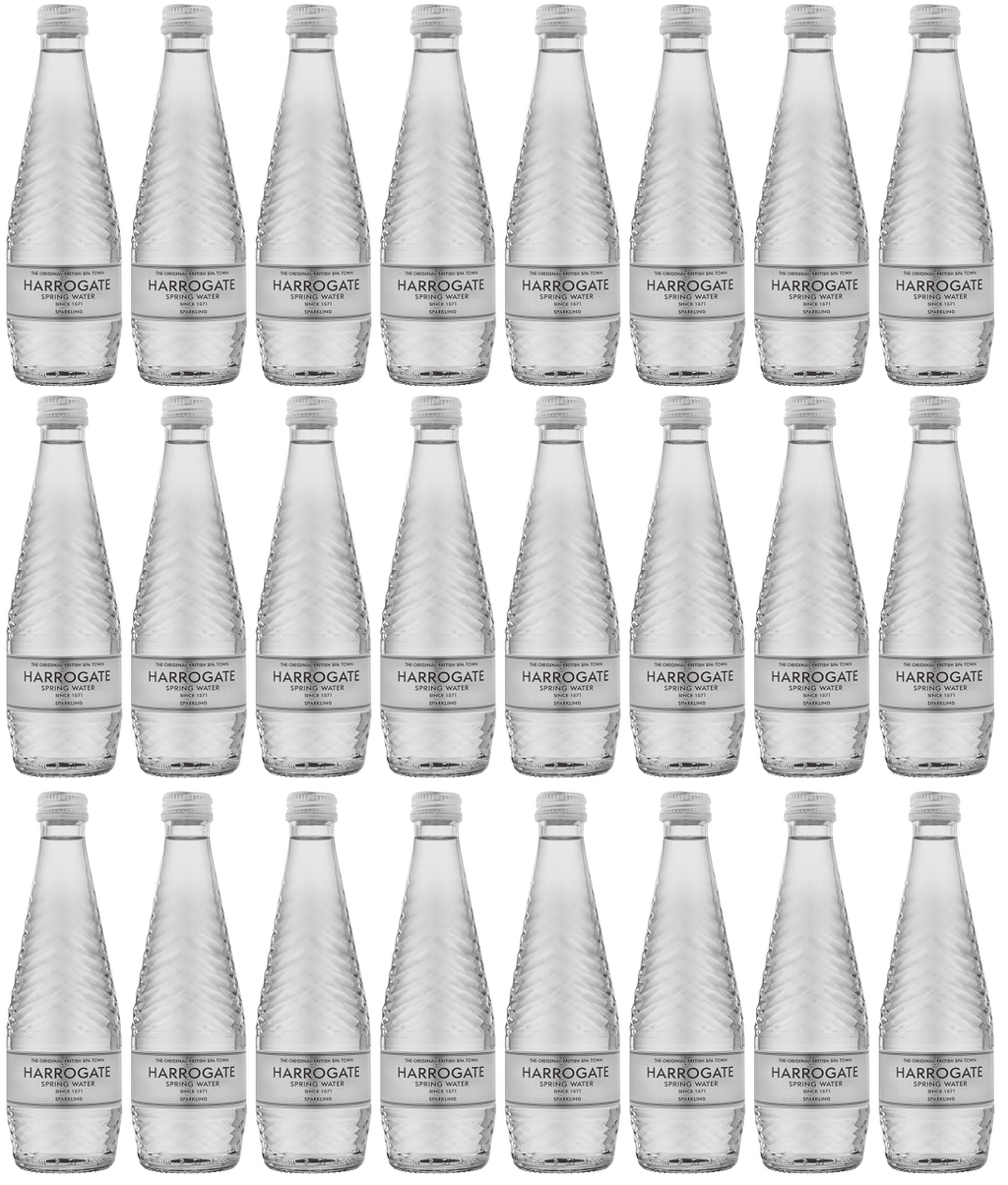 24 x Harrogate Water Glass sparkling  water - 330ml