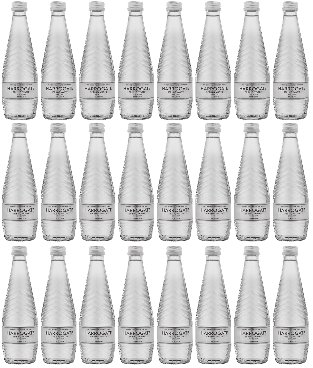 24 x Harrogate Water Glass sparkling  water - 330ml