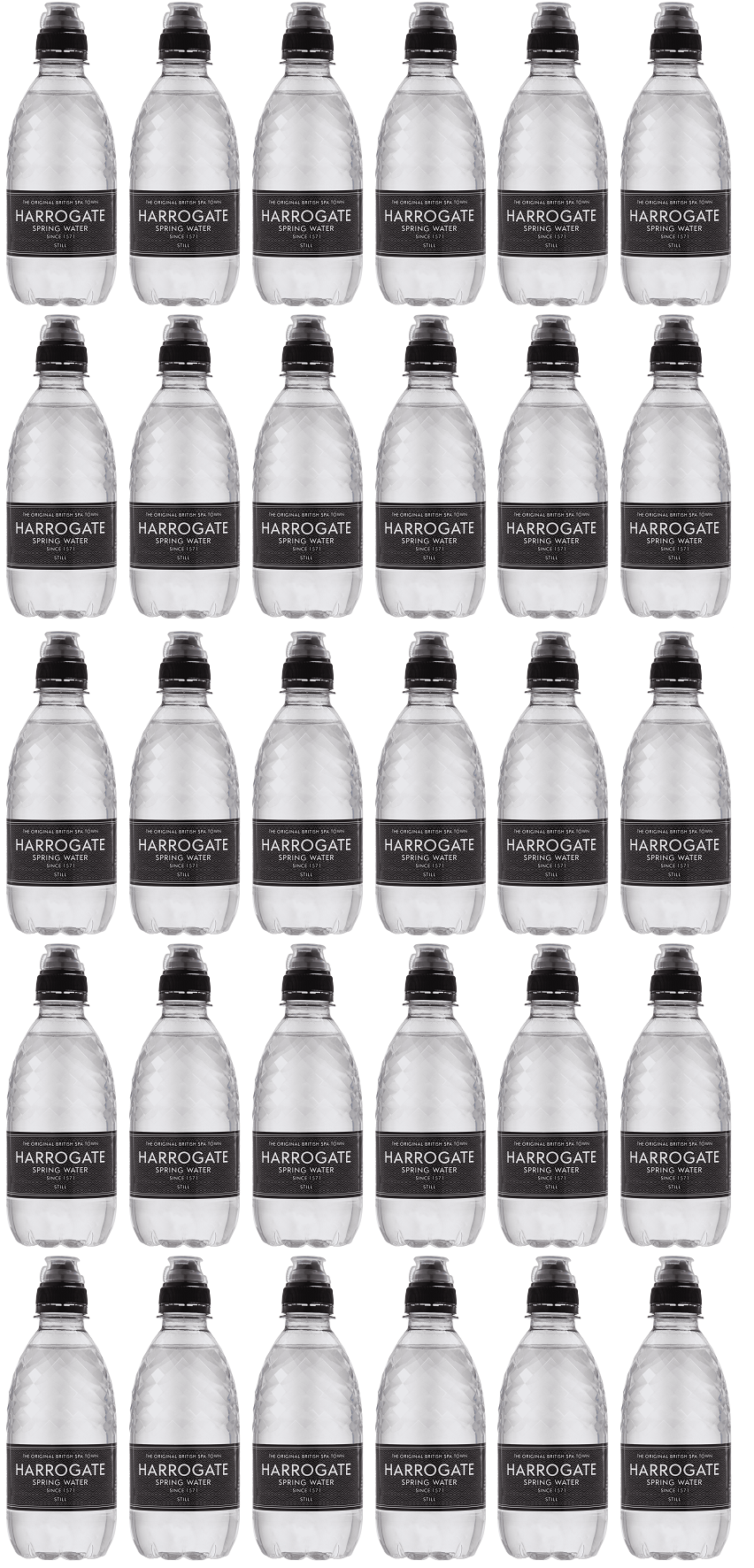 30 x Harrogate Water PET sports cap water - 330ml