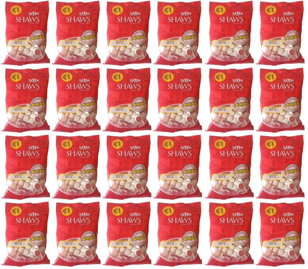 24 x Shaws Clove Rock 100Gm