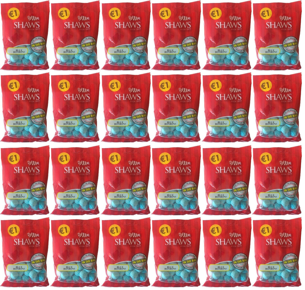 24 x Shaws Blue Bonbons 100Gm