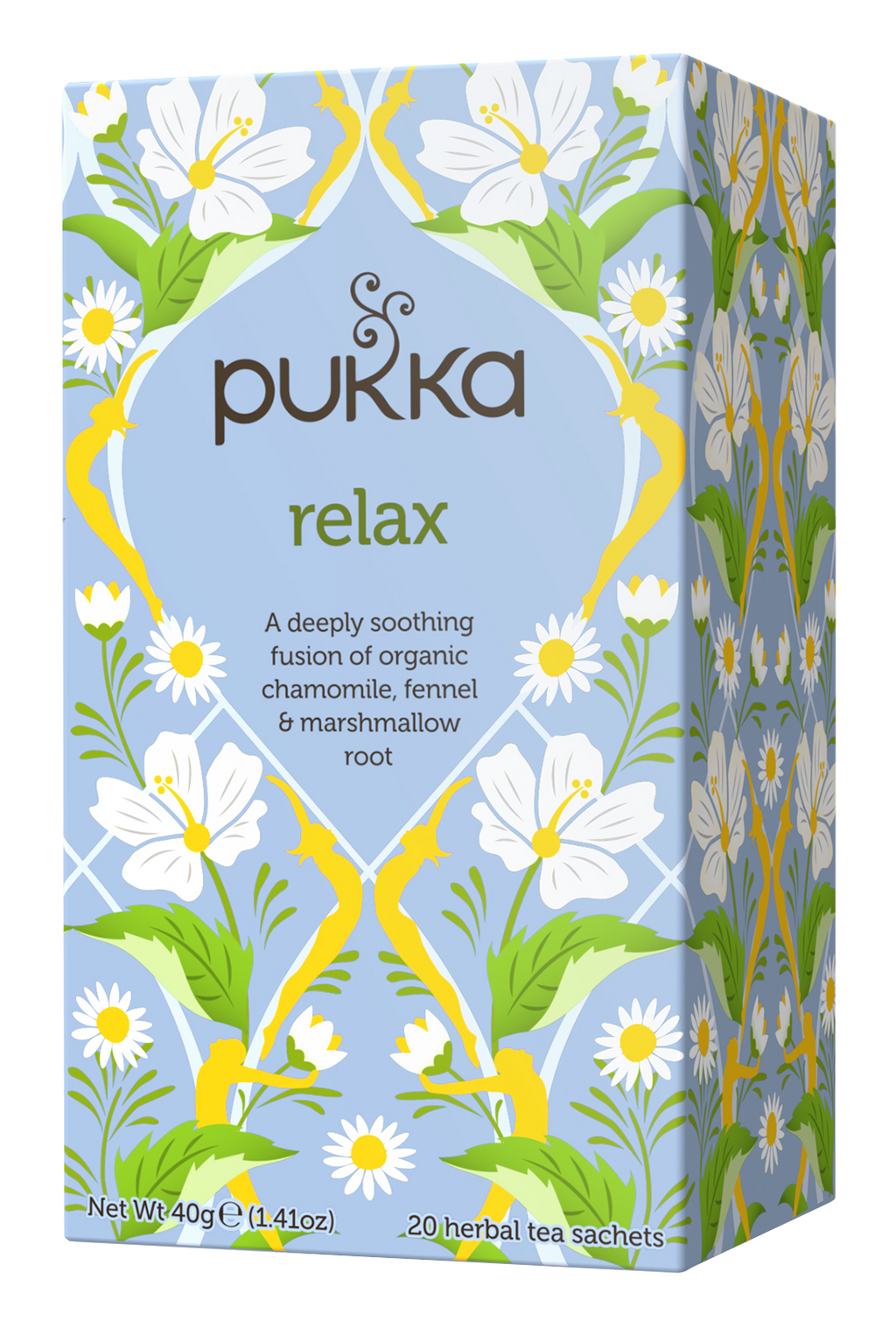 4 x Pukka Organic Relax Herbal Tea With Chamomile 20 S