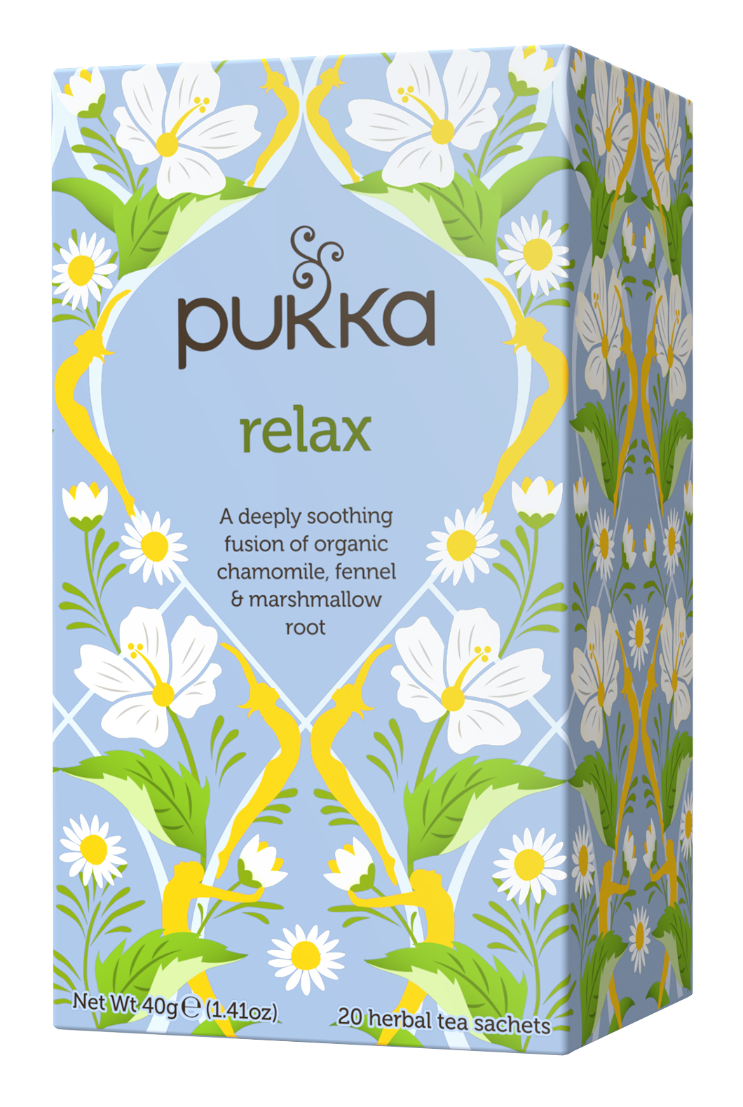 4 x Pukka Organic Relax Herbal Tea With Chamomile 20 S