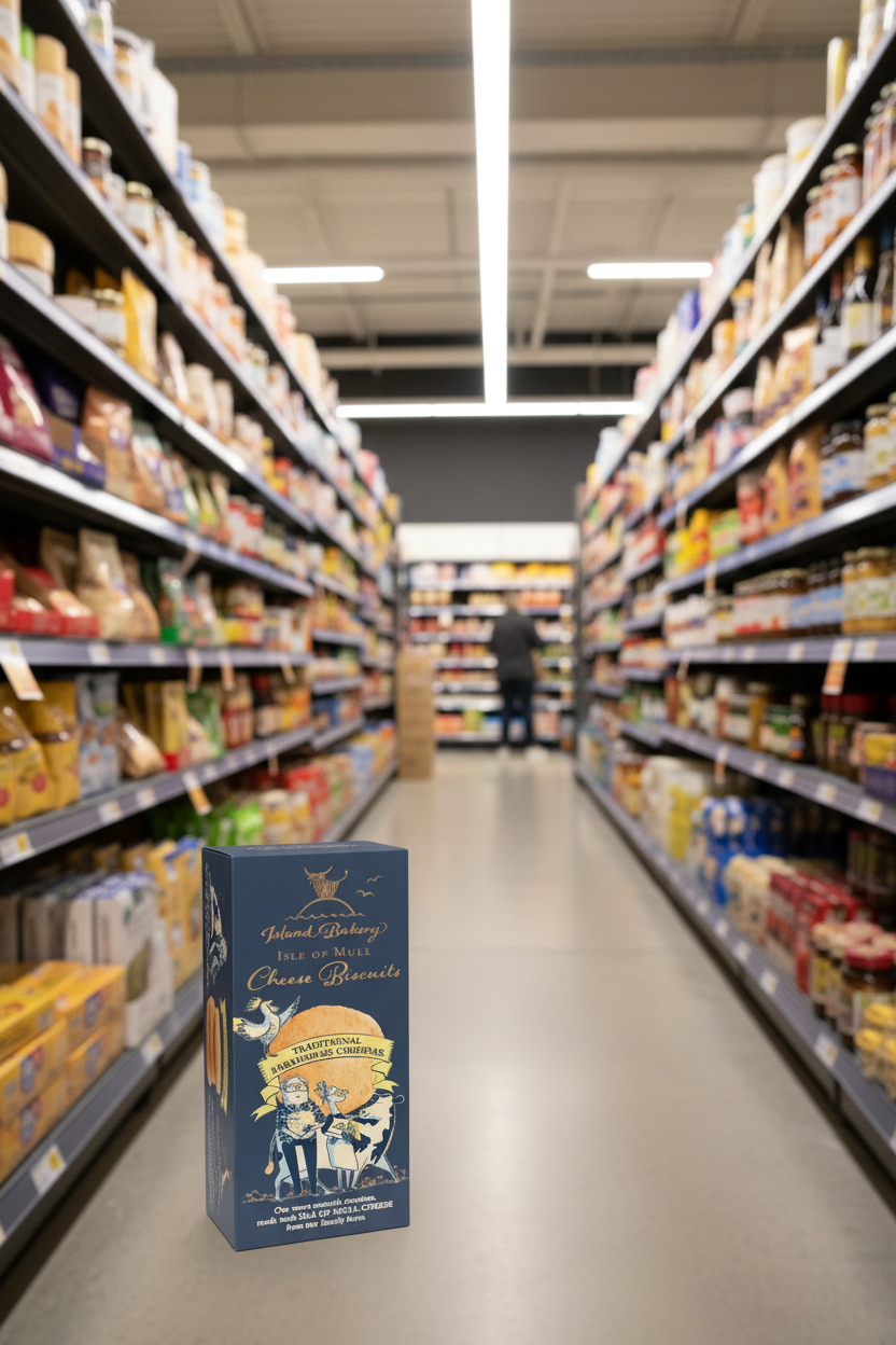 Island Bakery Isle of Mull Cheese Biscuits Cheddar - 100g