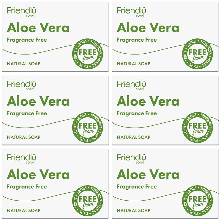 6 x Friendly Soap Aloe Vera Soap - 95g