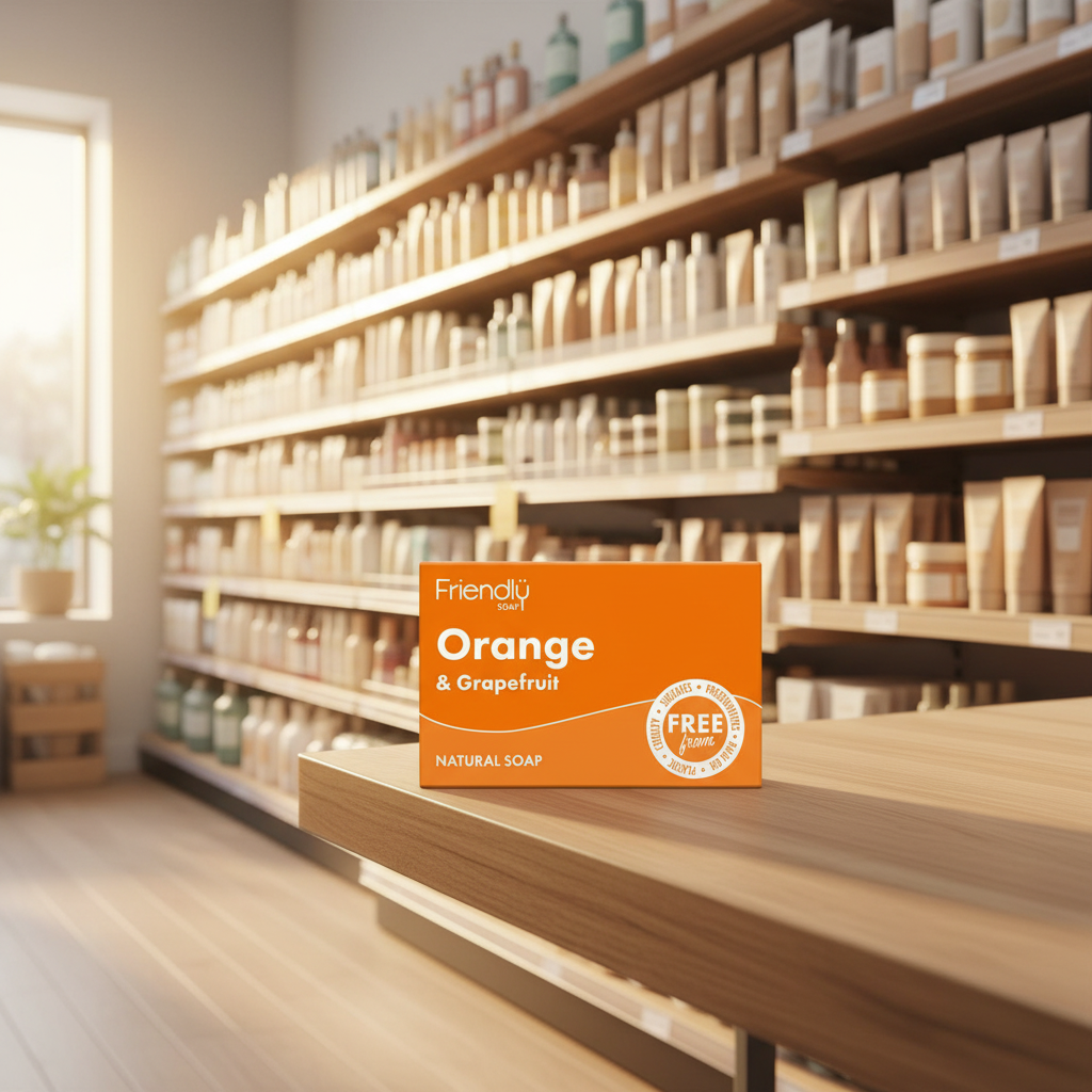 6 x Friendly Soap Orange & Grapefruit Soap - 95g