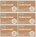 6 x Friendly Soap Cedarwood Soap - 95g