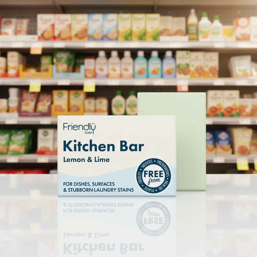 6 x Friendly Soap Kitchen Bar - 95g