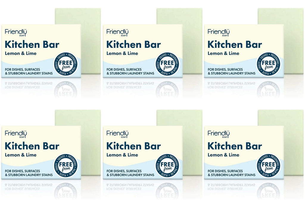 6 x Friendly Soap Kitchen Bar - 95g