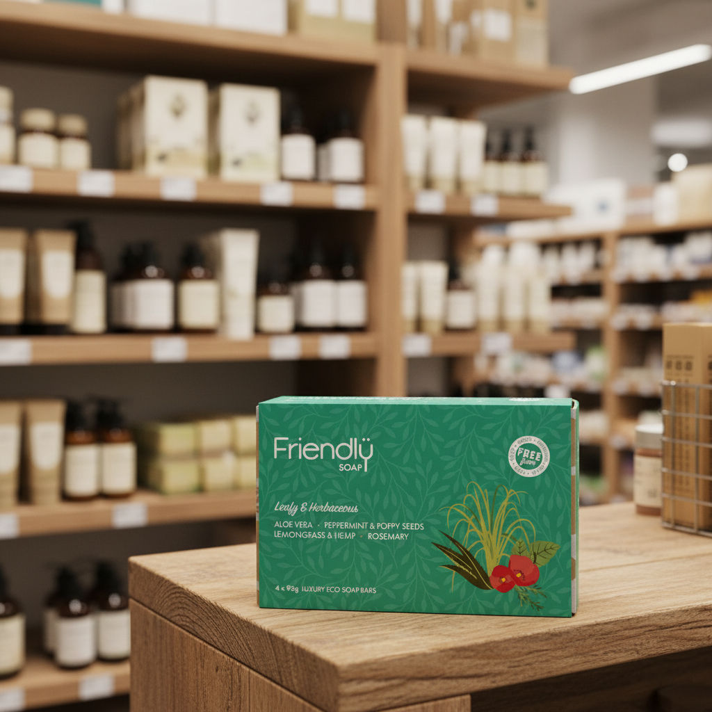 6 x Friendly Soap Soap Selection - Leafy & Herbaceous - 420g