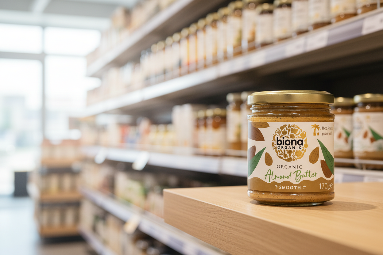Biona Organic Almond Butter - Smooth - 170g