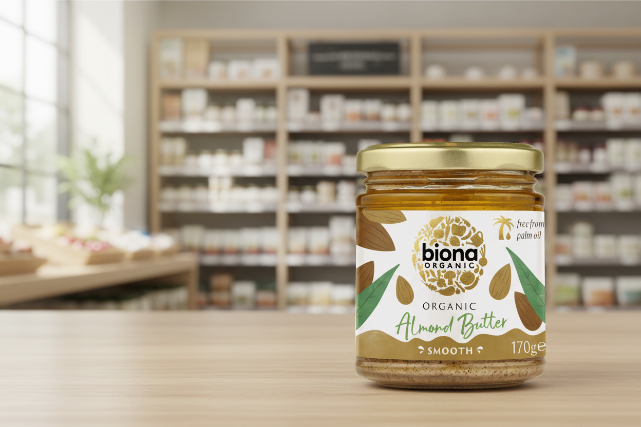 Biona Organic Almond Butter - Smooth - 170g