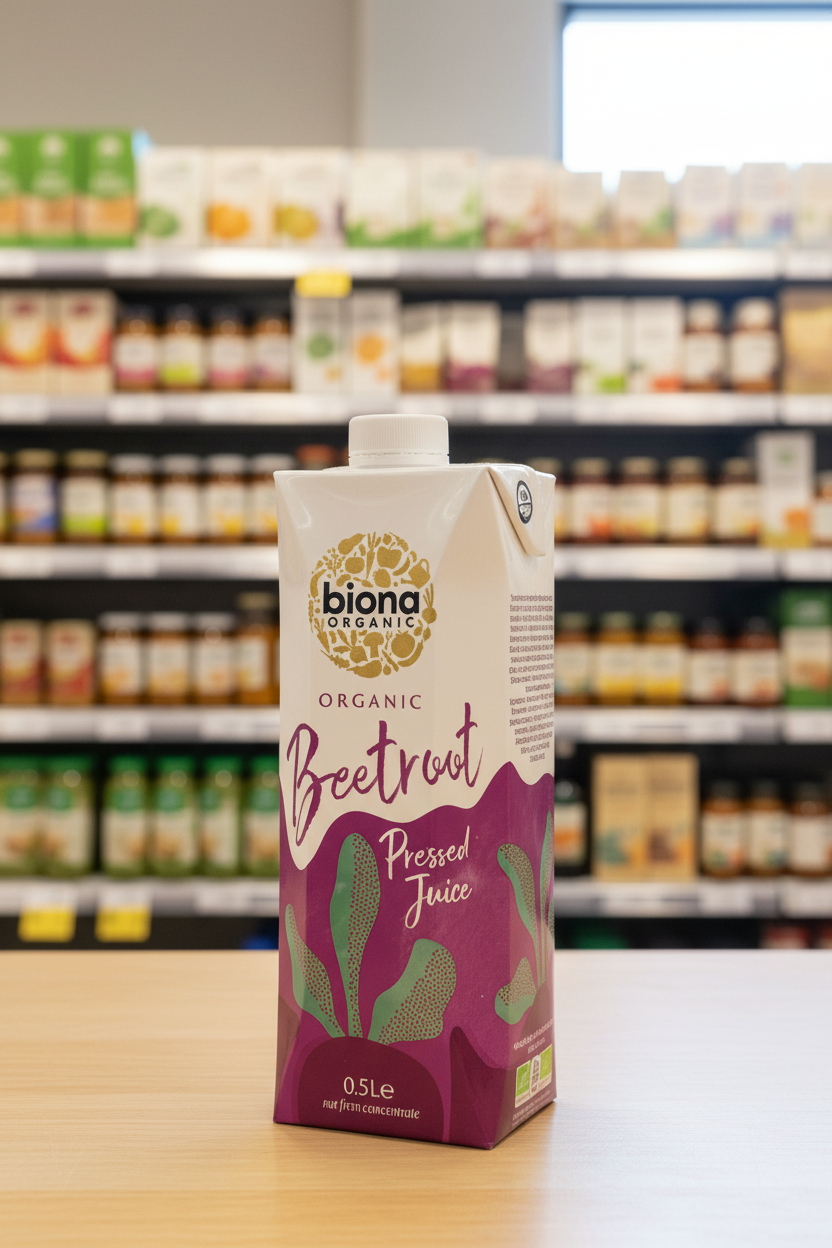 Biona Organic Beetroot Juice - Pressed - Tetra - 500ml
