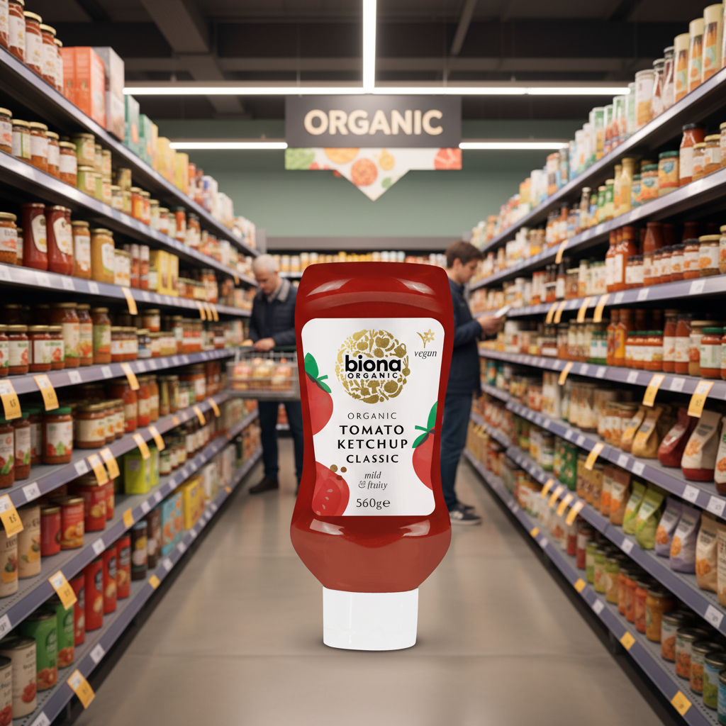 Biona Organic Tomato Ketchup -Squeezy - 560g