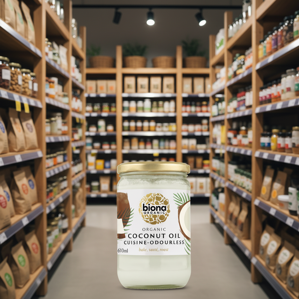 Biona Organic Coconut Oil Cuisine Mild & Odourless - 610ml