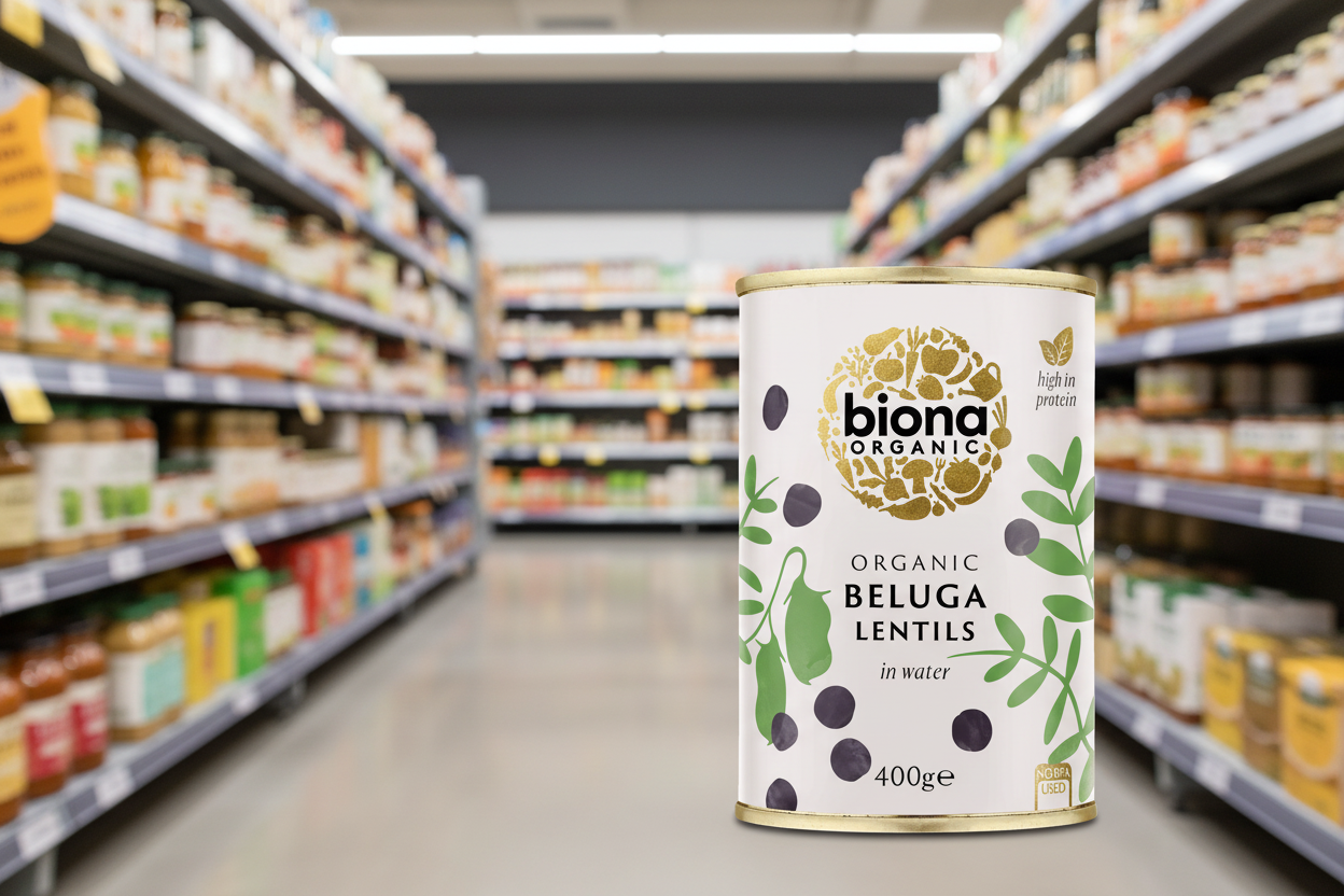 Biona Organic Beluga Lentils - 400g