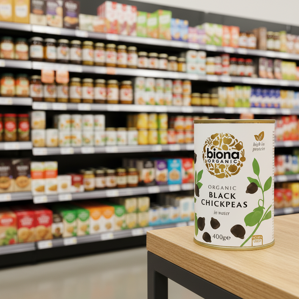 Biona Organic Black Chick Peas - 400g