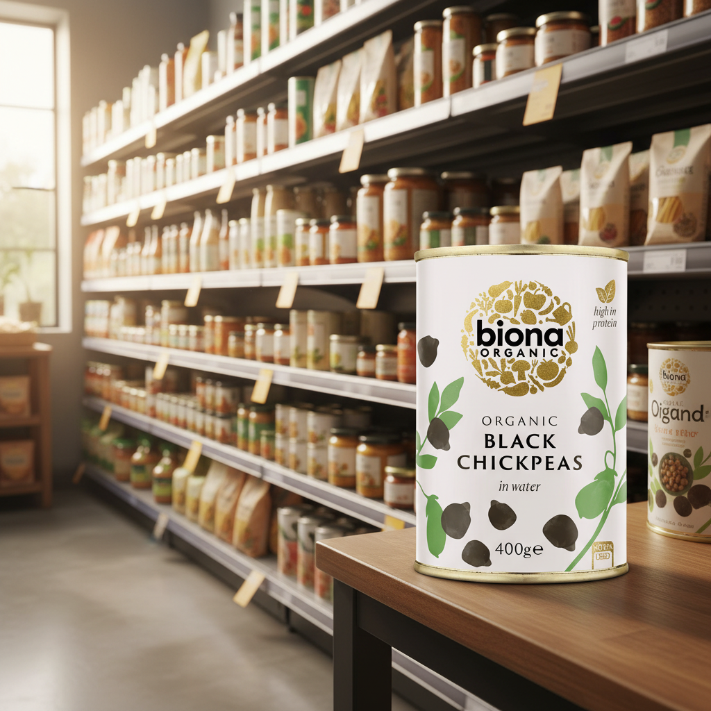 Biona Organic Black Chick Peas - 400g