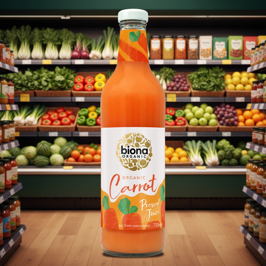 Biona Organic Carrot Juice -Pressed - 750ml