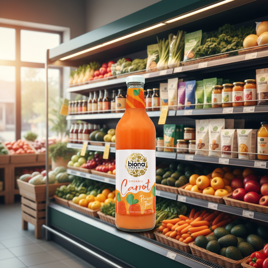 Biona Organic Carrot Juice -Pressed - 750ml