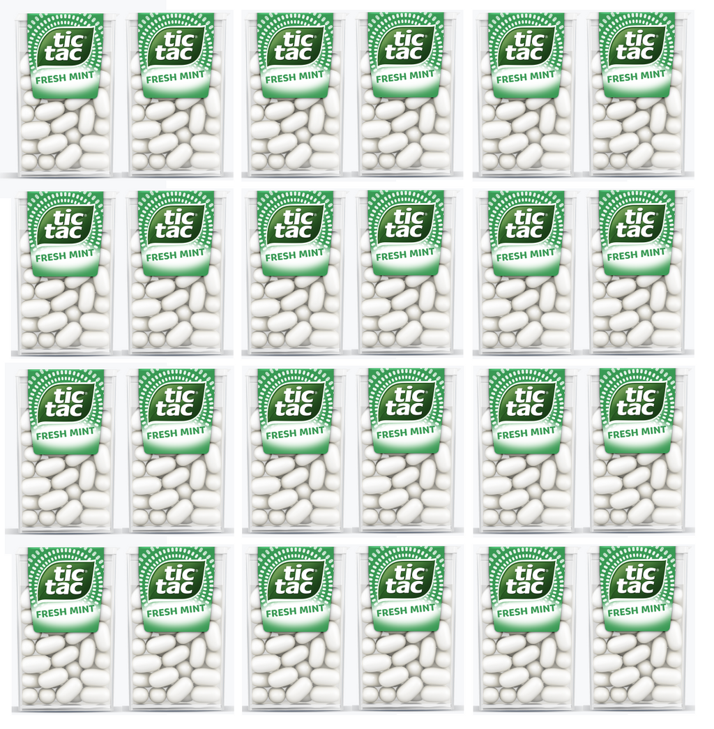 24 x Tic Tac Mint 18Gm
