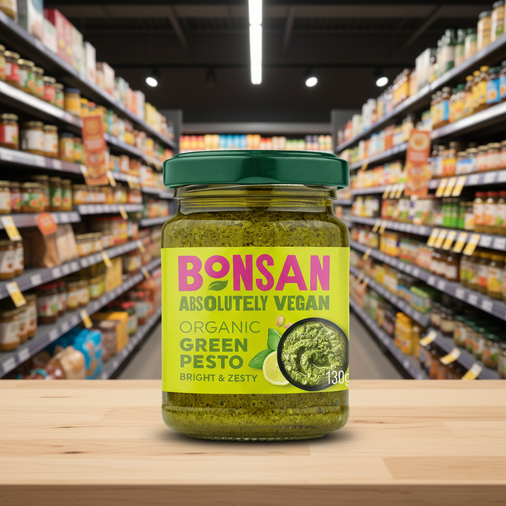 Bonsan Organic Green Pesto - 130g