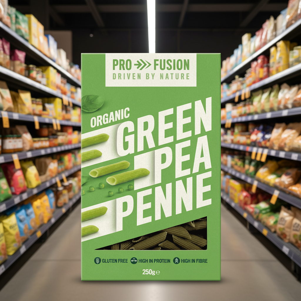Profusion Organic Green Pea Penne - GF - 250g