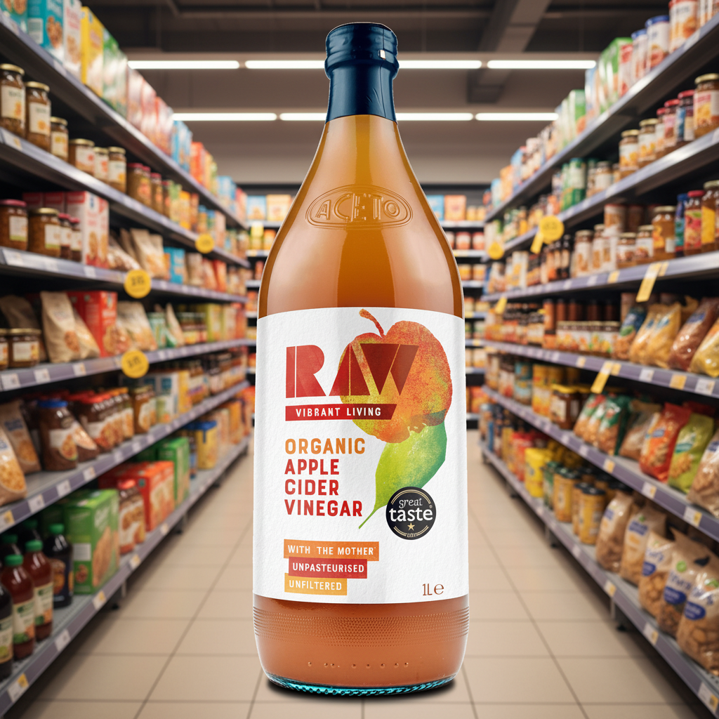 Raw Vibrant Living Raw Org ACV + Mother - 1000ml