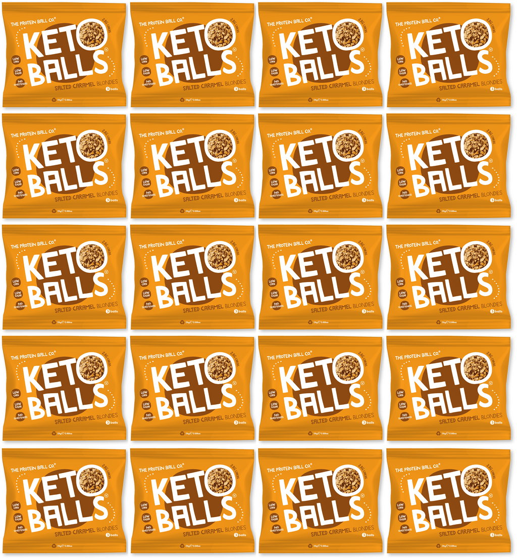 20 x The Protein Ball co Salt/Caramel Blondies Keto Ball - 25g