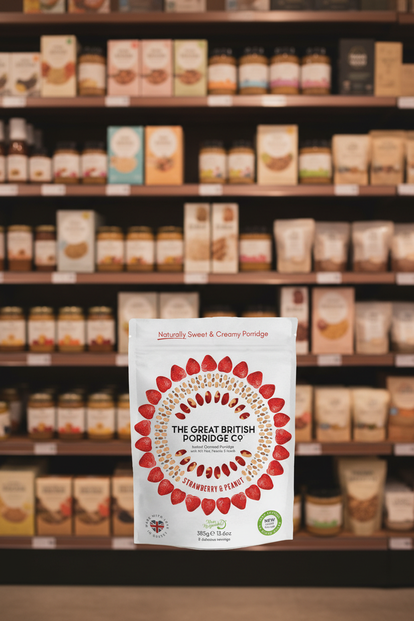 The GB Porridge Strawberry & Peanut Butter - 385g