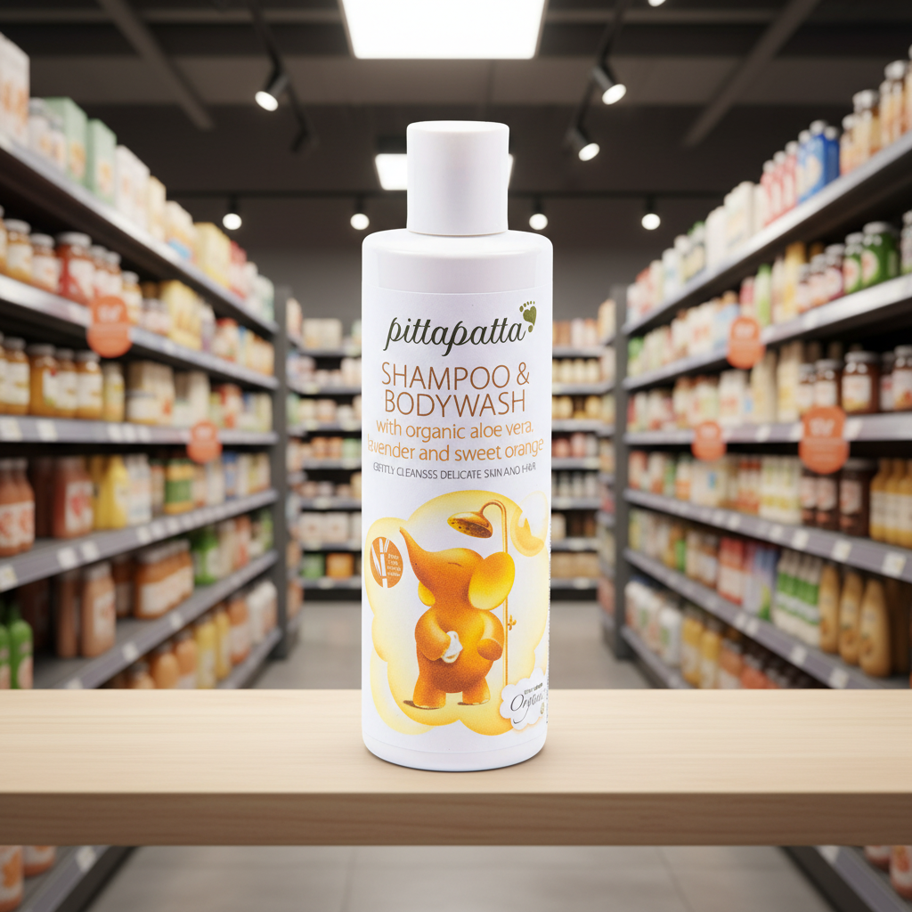 Pitta Patta Organic Shampoo & Bodywash - 250ml