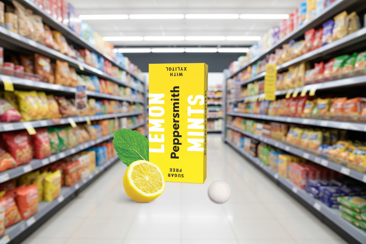 12 x Peppersmith Lemon Mints - 15g