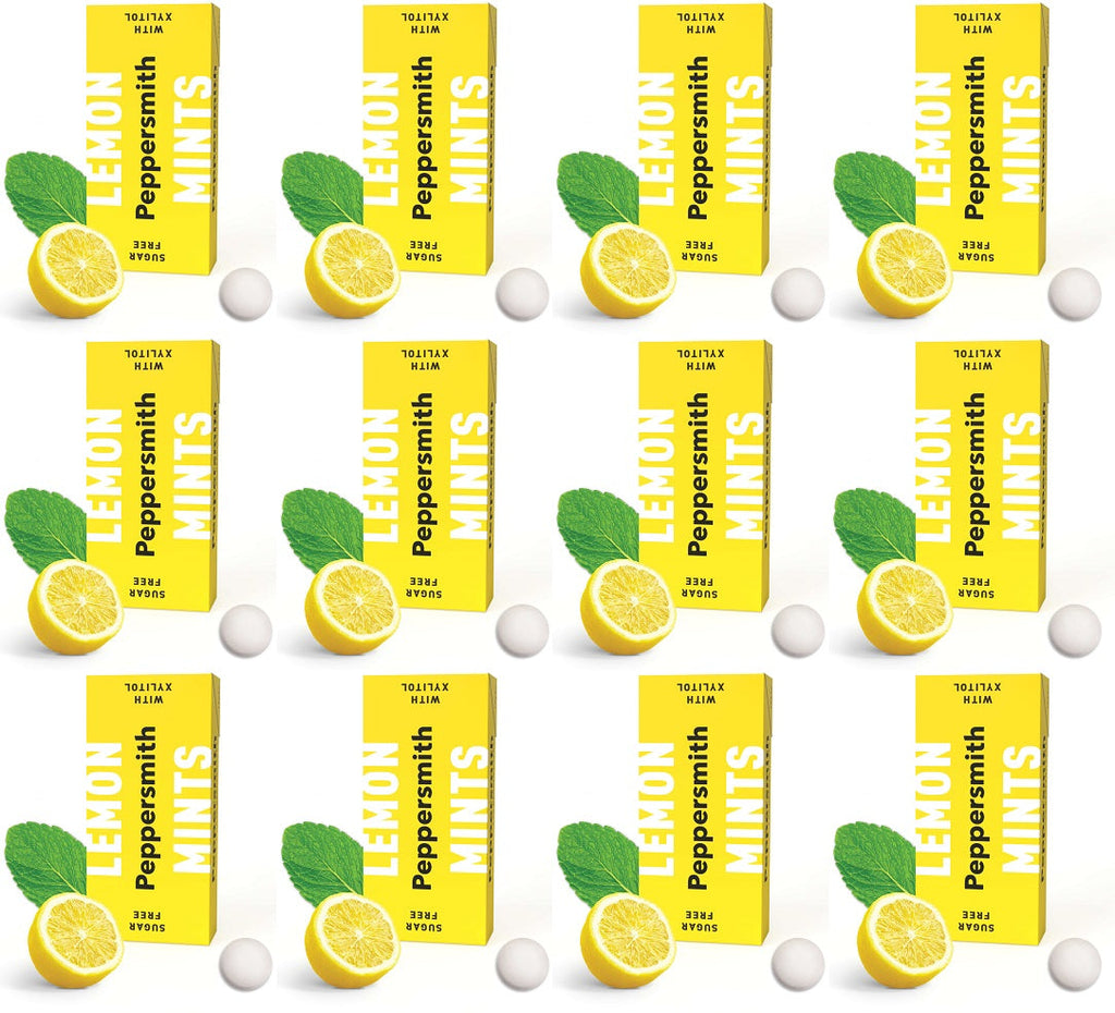 12 x Peppersmith Lemon Mints - 15g