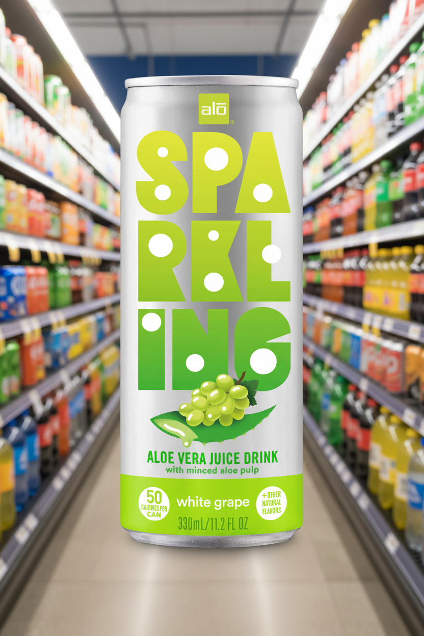 ALO Sparkling with White Grape Juice  - 330ml