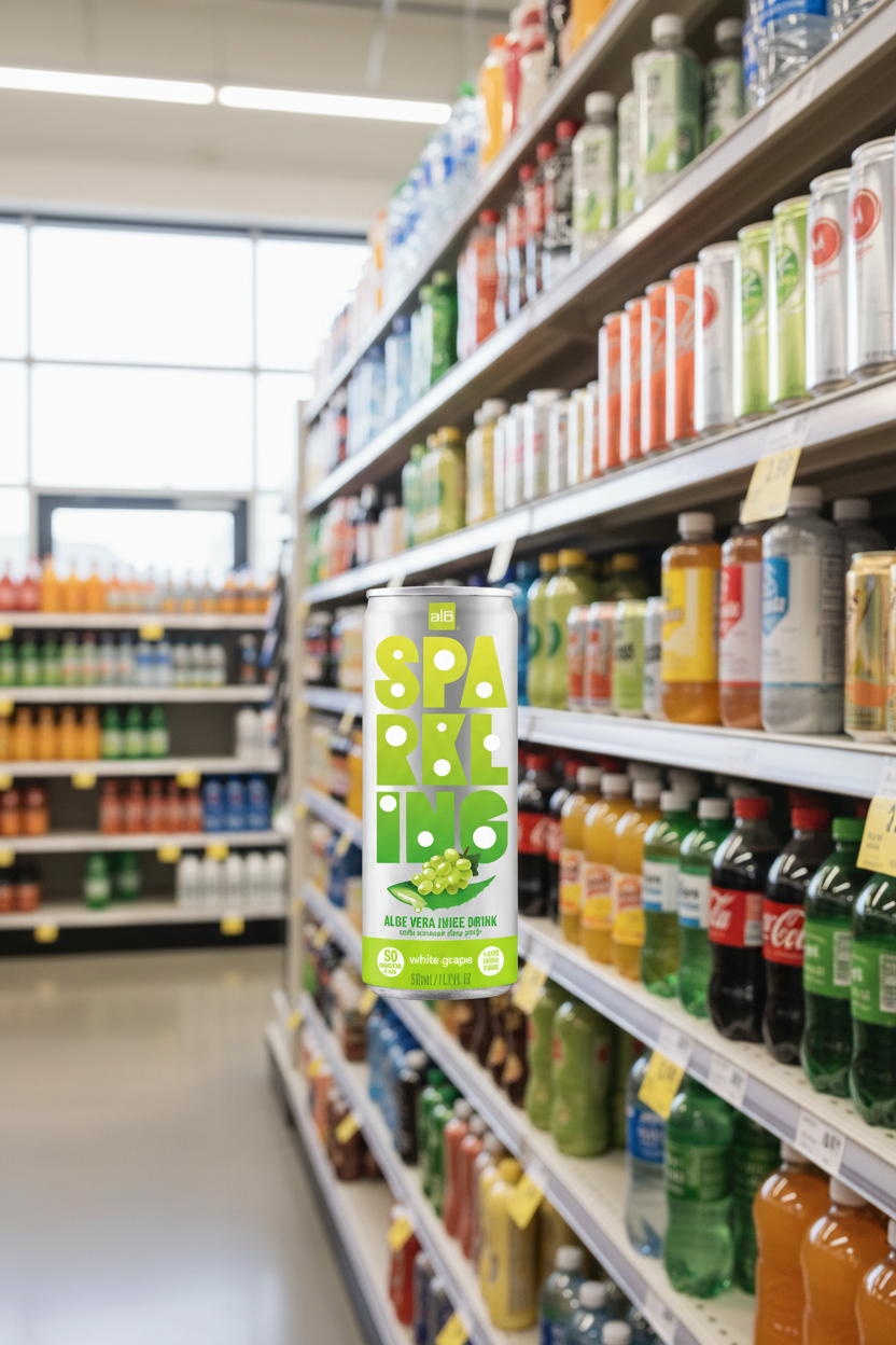 ALO Sparkling with White Grape Juice  - 330ml