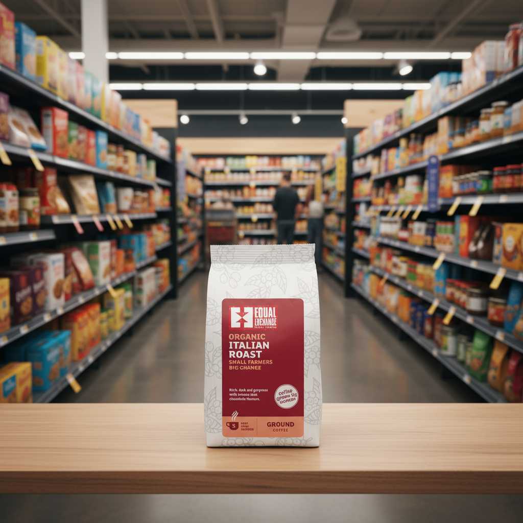 Equal Exchange Org Italian Roast R&G Coffee - 200g