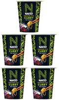5 x Naked Noodle Singapore Curry Noodle Pot 75Gm