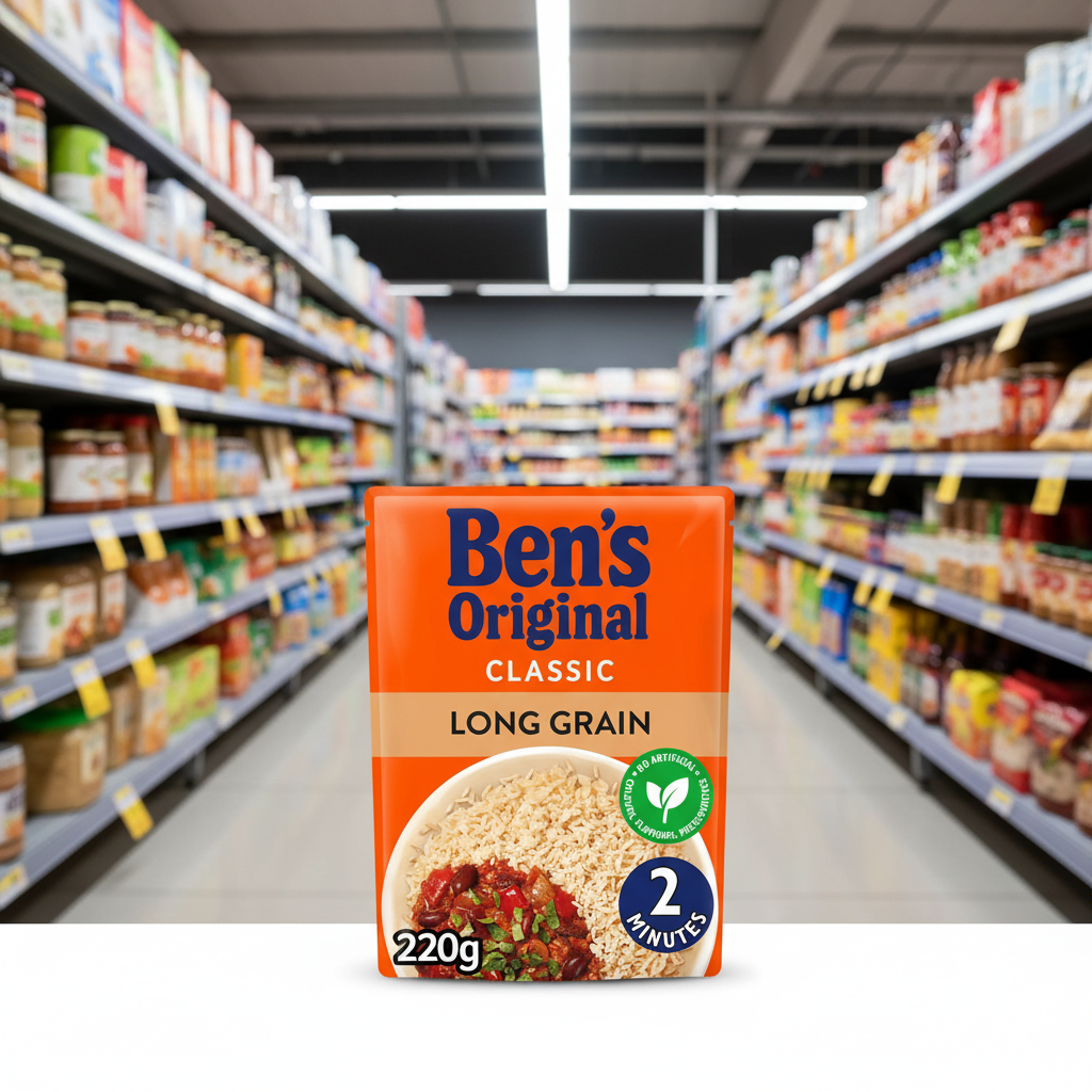 6 x Ben's Original Long Grain Microwave Rice 220G