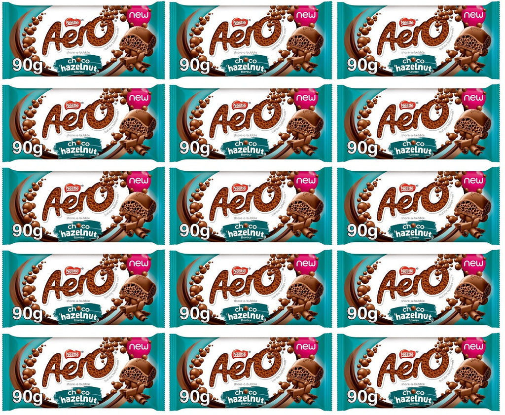 15 x Aero Hazelnut Flavour Choco 90G