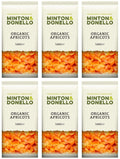 6 x Minton & Donello Organic Apricots - 500g