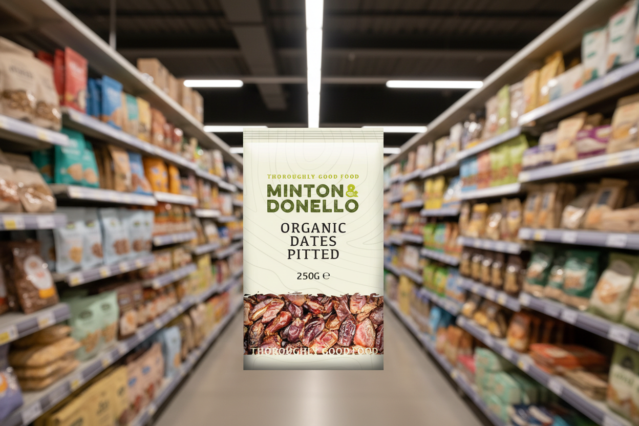 6 x Minton & Donello Organic Dates Pitted - 250g